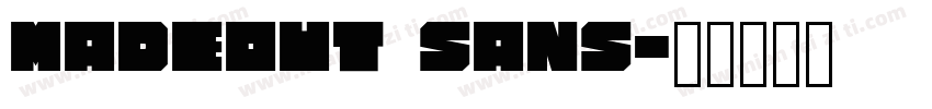 madeout sans字体转换